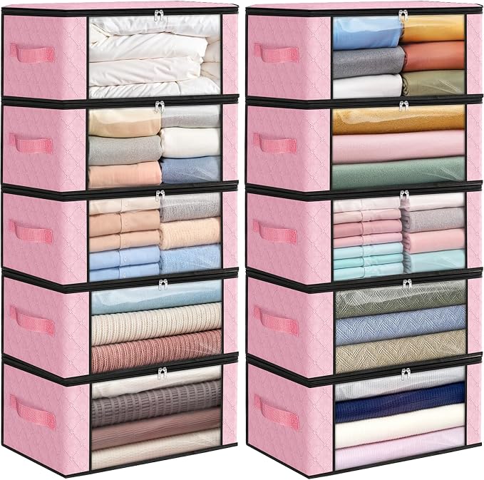 35L Closet Organizers, Foldable Under Bed Storage Containers | Storage Bags by Fabtotes
