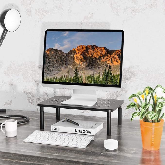 WALI Desk Organizer, 1 Tier Computer Monitor Stand - Image 2
