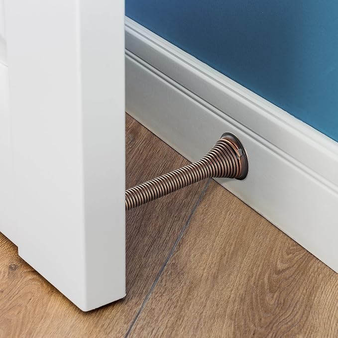 Ravinte Door Stoppers, 18 Pack Oil Rubbed Bronze Spring Door Stops | Stoppers - Image 4
