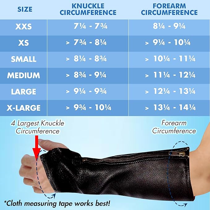 Arm Chaps Leather Protective Sleeves Arm Guard - Prevent Cuts, Scratches & Bruises - Genuine Cowhide - Ideal for Gardening & Construction - Left & Right Form-Fitting. Black (1 Pair/Small).