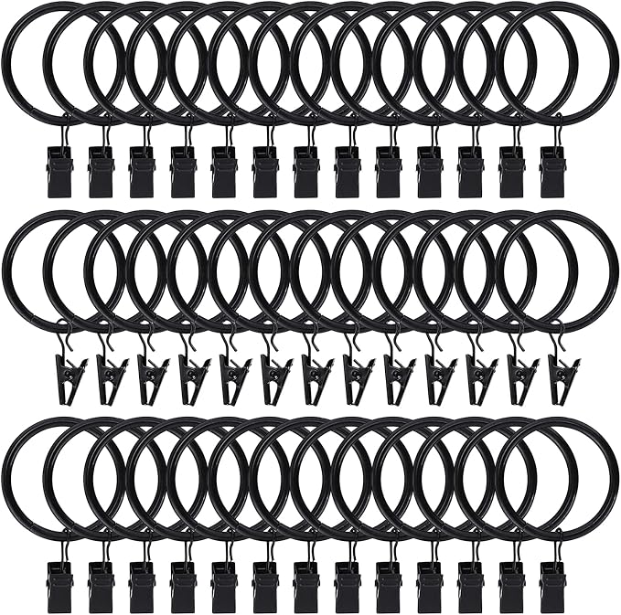 Lansian 44 Pack Curtain Rings by Lansian