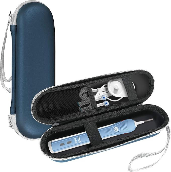 ProCase Toothbrush Travel Case for Oral-B & Sonicare -Navy | Fits Oral-B Pro/IO by ProCase