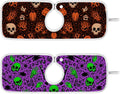Halloween Leopard Skull Hands Sink Mat by Tatenale