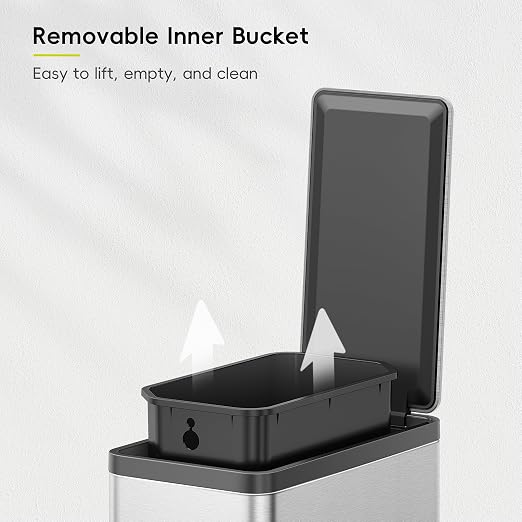 EKO 2 Pack Small Bathroom Trash Can - Image 3