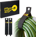 Heavy-Duty Wrap-It Storage Straps, 28-inch | Hook and Loop Garden Hose Hanger by Wrap-ItStorage