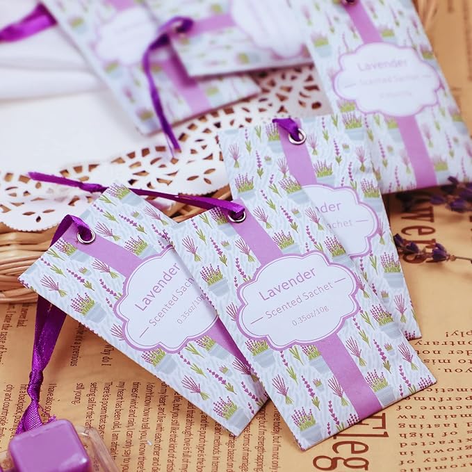 SCENTORINI Lavender Sachets for Drawer and Closet, Sachets Bags 14 Pack - Image 7