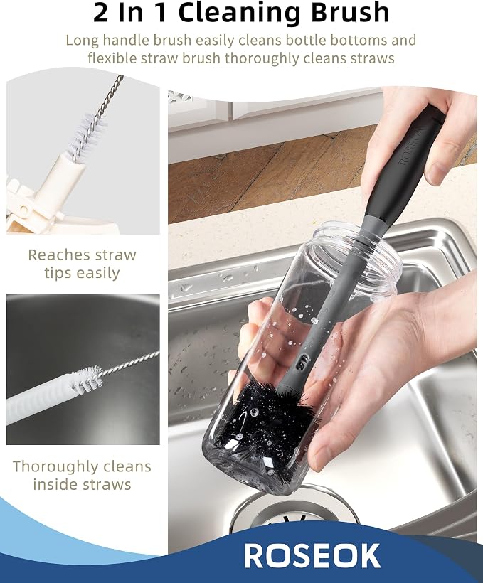ROSEOK 2 in 1 Bottle Brush - Image 8