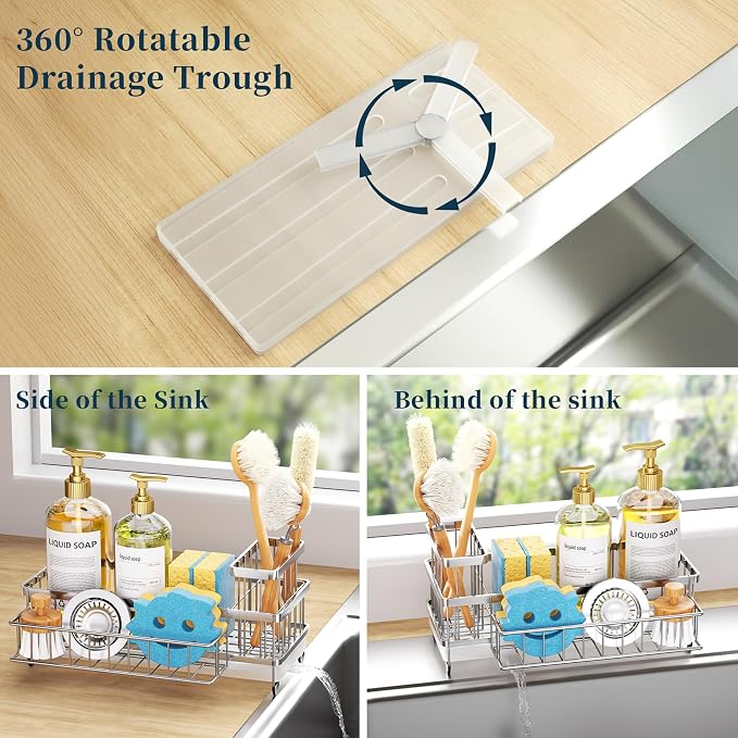 Consumest Sponge Holder for Kitchen Sink - Image 2