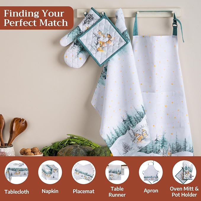 Maison d' Hermine Kitchen Towels Set of 3 Reusable 100% Cotton 27.50" x 20" - Image 4