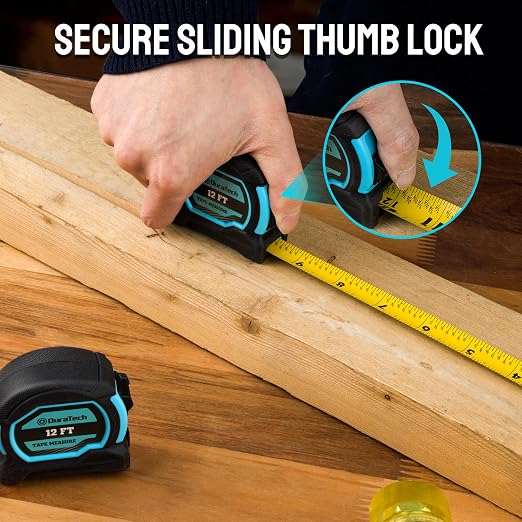 DURATECH 12FT Magnetic Double-Sided Tape Measure, Easy Read Measuring - Image 8