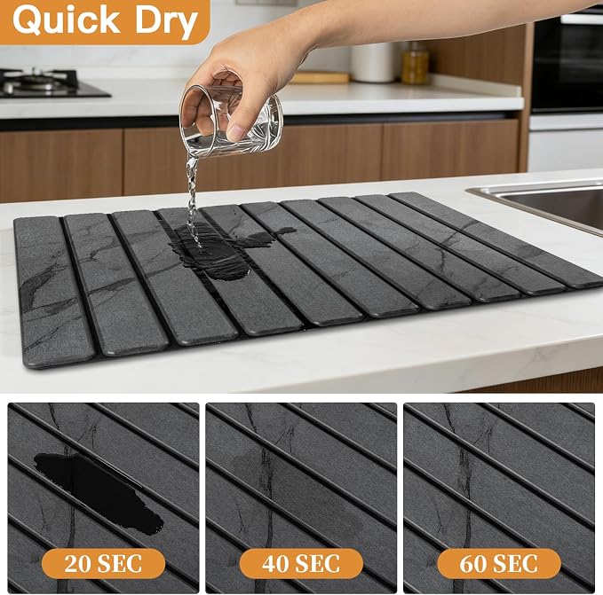 Stone Dish Drying Mat for Kitchen - Image 2
