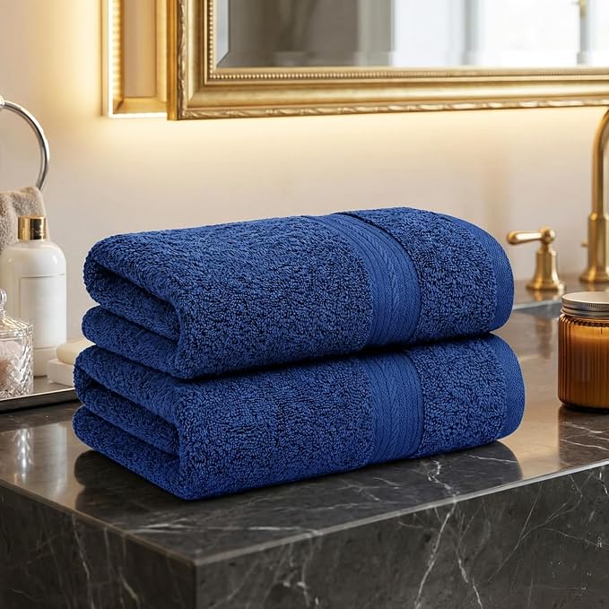 100% Cotton Hand Towels 18x28 Inches, 600 GSM, Soft & Absorbent - Image 2