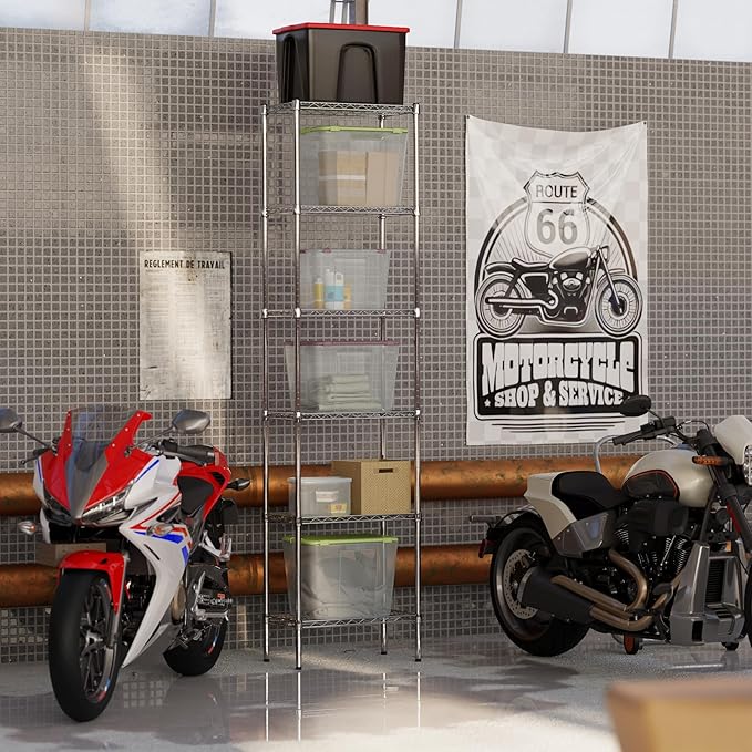 14" Deep x 24" Wide x 96" Height Wire Shelving Kit | 6-Tier | NSF Commercial Storage Rack Unit