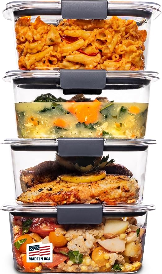 Rubbermaid Brilliance BPA Free Airtight Food Storage Containers by Unknown