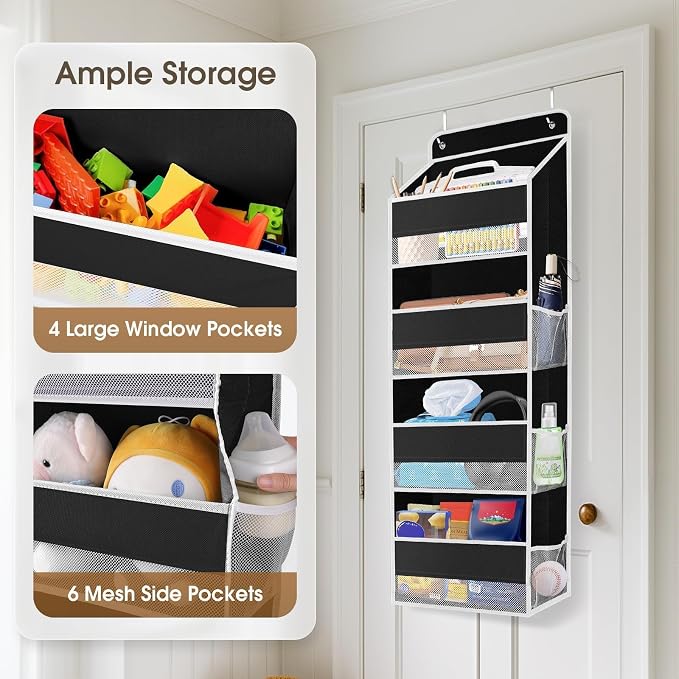 1Pack Over The Door Organizer Large Capacity Hanging Storage Room Organizer - Image 4