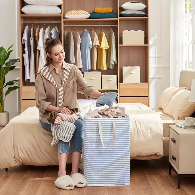 Lifewit 3 Pack Laundry Basket 80L Each, Collapsible Clothes Hamper - Image 9