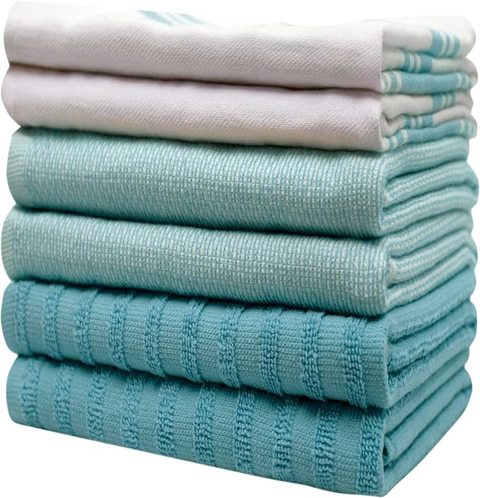Premium Kitchen Towels 6 Pack 100% Cotton 20"x28" Dish Towels - Image 6