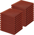 Homaxy 100% Cotton Waffle Weave Kitchen Dish Cloths 18-Pack, Rust | 12 x 12 by Homaxy