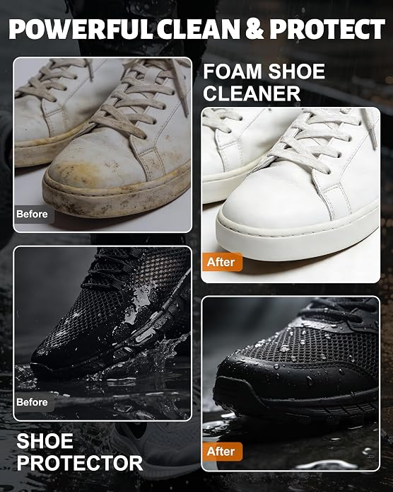Jevvu Shoe Cleaner, Sneaker Cleaner Foam - Image 5