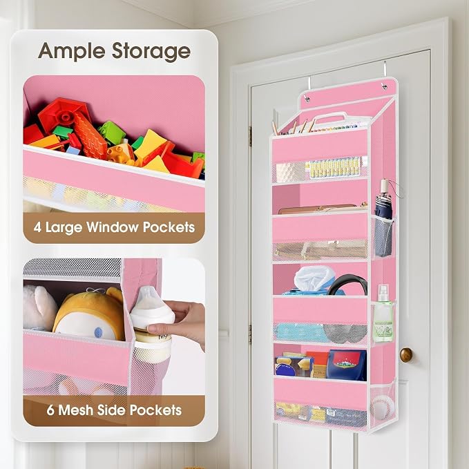 1Pack Over The Door Organizer Large Capacity Hanging Storage Room Organizer - Image 4