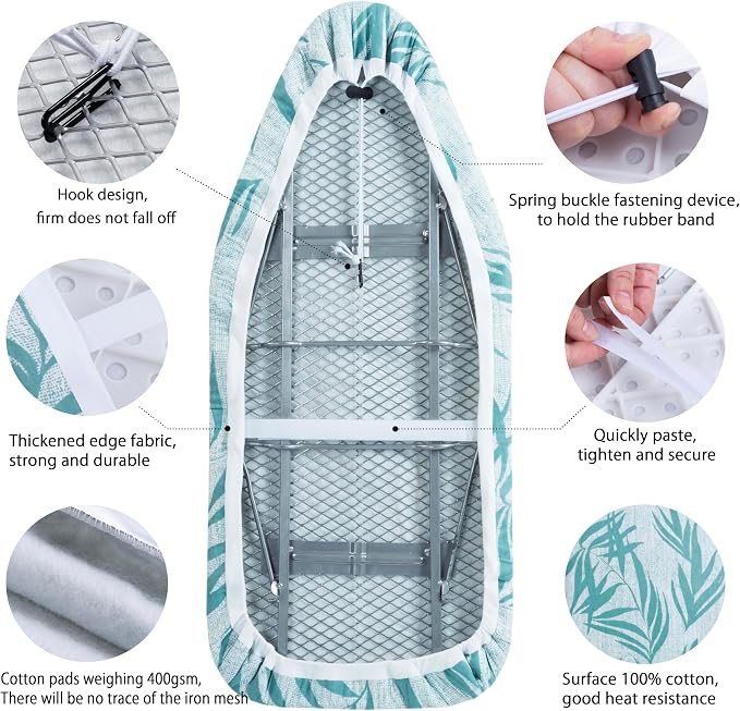 Small Ironing Board Cover Scorch Resistant, Cotton Iron Cover - Image 4