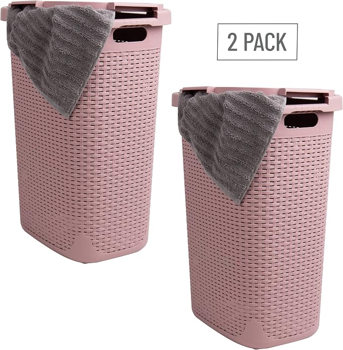 Mind Reader Slim Laundry Hamper - Image 7