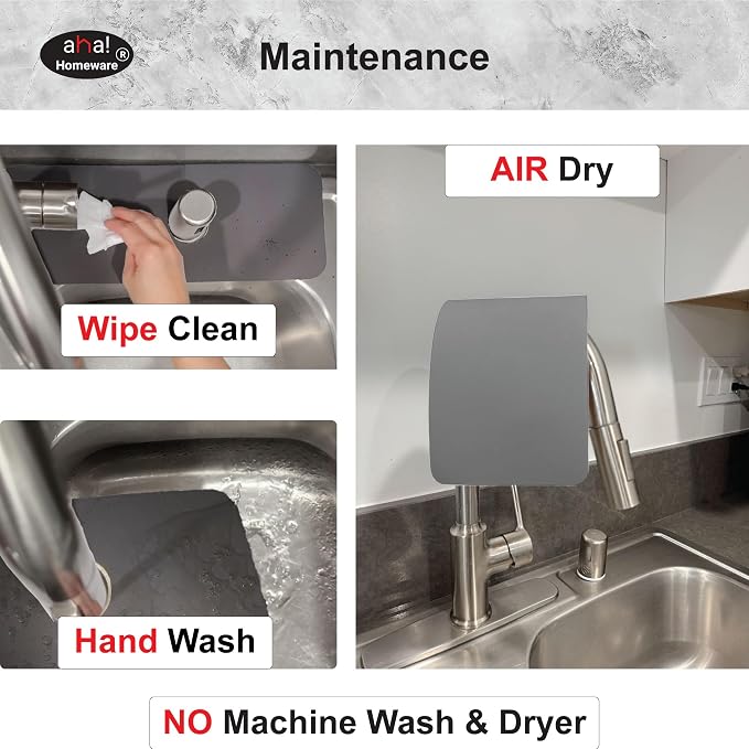 Customizable Faucet Mat Kitchen: AHA HOMEWARE Diatomite Rubber Kitchen Sink - Image 6