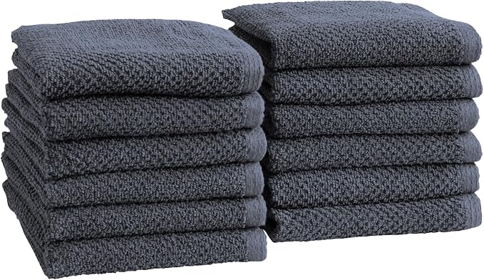 Great Bay Home 100% Cotton 12-Pack 13x13 Wash Cloth by GreatBayHome