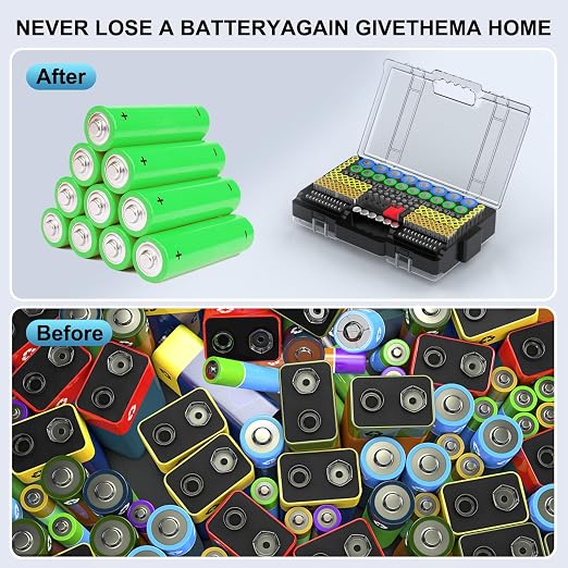 Narotood Battery Organizer Storage Holder Box Case - Image 4