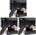 FINITEX - Black Nitrile Disposable Gloves, Powder/Latex-Free, Medical Exam 100 by FINITEX