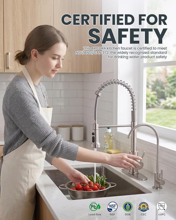 Kitchen Faucet and Water Filter Faucet: Stainless Steel Kitchen Sink Faucet - Image 2