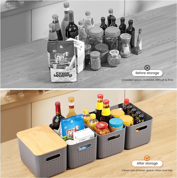 Ohmlove 4 Pack Storage Bins - Image 4