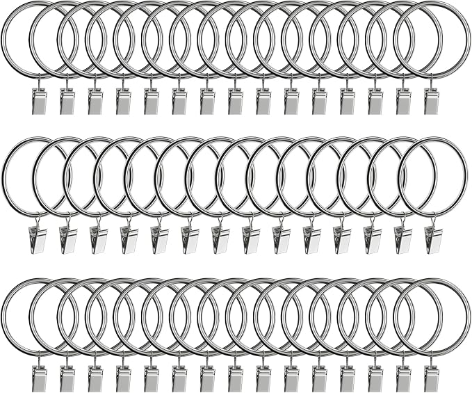 Lansian 44 Pack Curtain Rings by Lansian