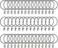 Lansian 44 Pack Curtain Rings by Lansian