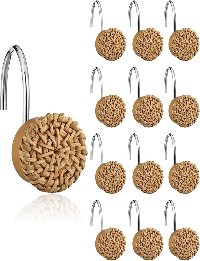 Colingmill 12 Pcs Boho Knots Shower Curtain Hooks by Colingmill