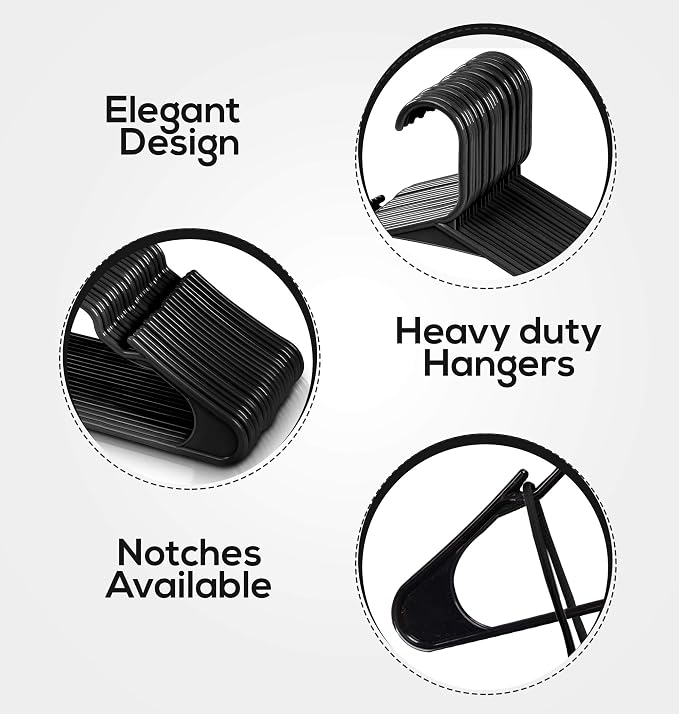 Utopia Home Clothes Hangers 60 Pack - Image 3