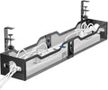 Under Desk Cable Management Tray 32'', Cable Management Under Desk No Drill by Litwaro