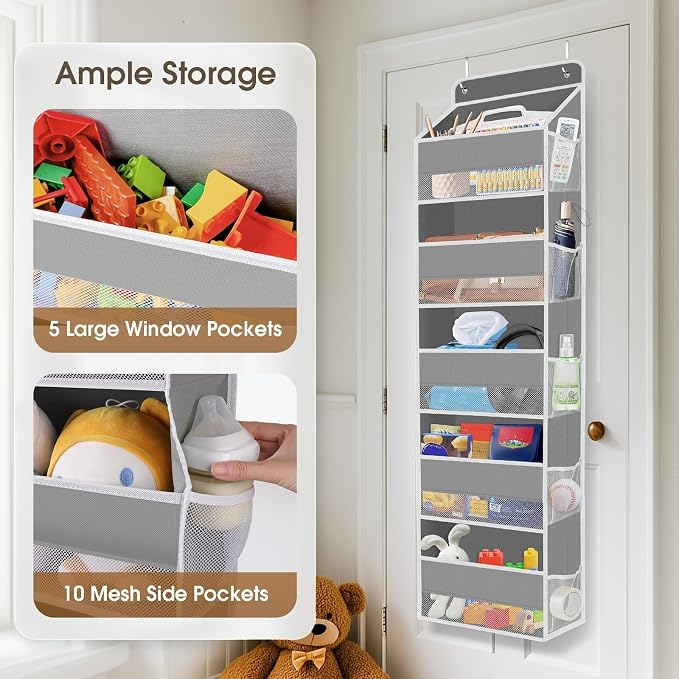 1Pack Over The Door Organizer Large Capacity Hanging Storage Room Organizer - Image 4