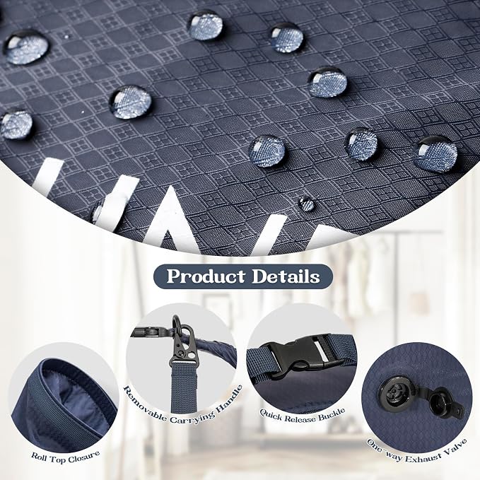 Travel Laundry Bag, Vacuum Compression Dirty Clothes Travel Bag - Image 6