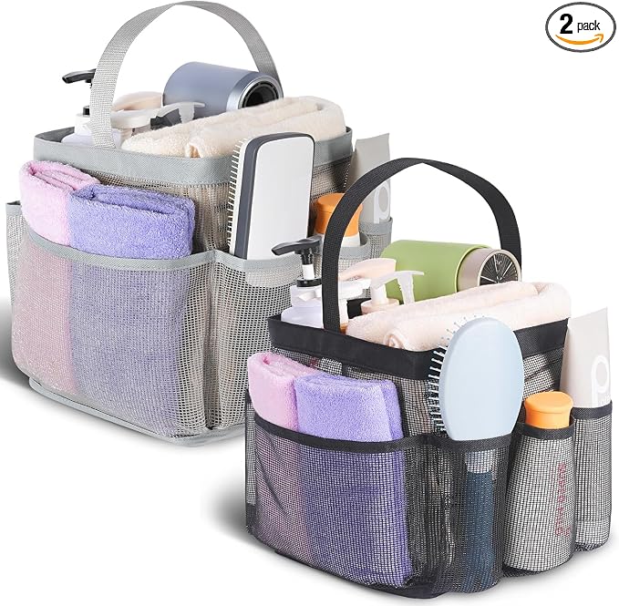 EUDELE 2 Pack Mesh Shower Caddy Portable by EUDELE