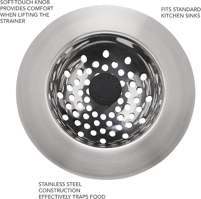 KitchenAid Stainless Steel Sink Strainer - Image 3