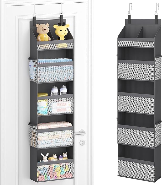 Lifewit 5 Tier Over the Door Organizer, Diaper Hanging Storage by Lifewit