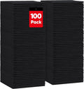 HOMEXCEL Black Microfiber Cleaning Cloth 100PK, Towels by HOMEXCEL