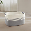 45L Small Woven Laundry Basket Hamper by SunNewt