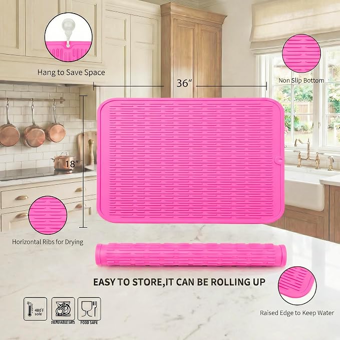 MicoYang Silicone Dish Drying Mat - Image 2