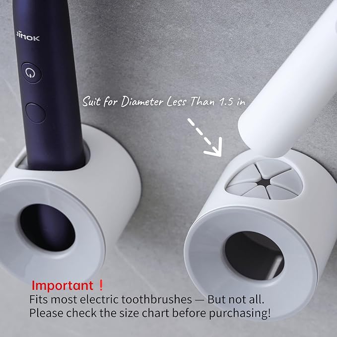 LaLand Electric Toothbrush Holder, Wall Mounted - Image 2