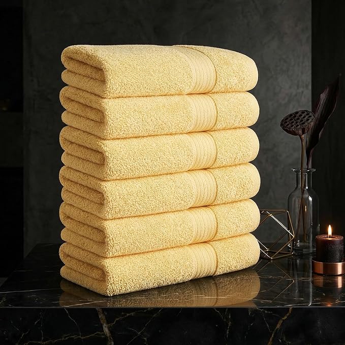 Ample Decor 100% Cotton Hand Towels 18x28 Inches, 600 GSM, Soft & Absorbent - Image 2