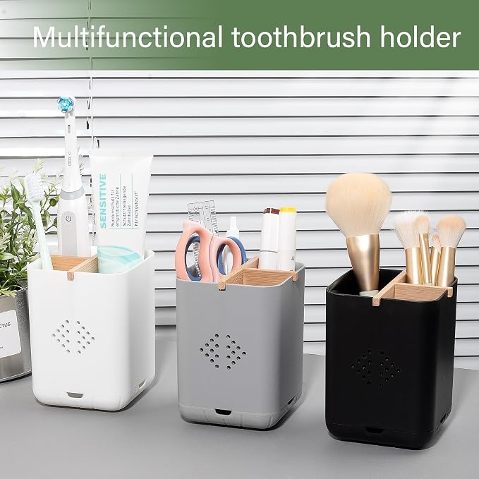 Toothbrush Holders for Bathrooms, Electric Toothbrush Holder, 3 Slot Vanity - Image 4