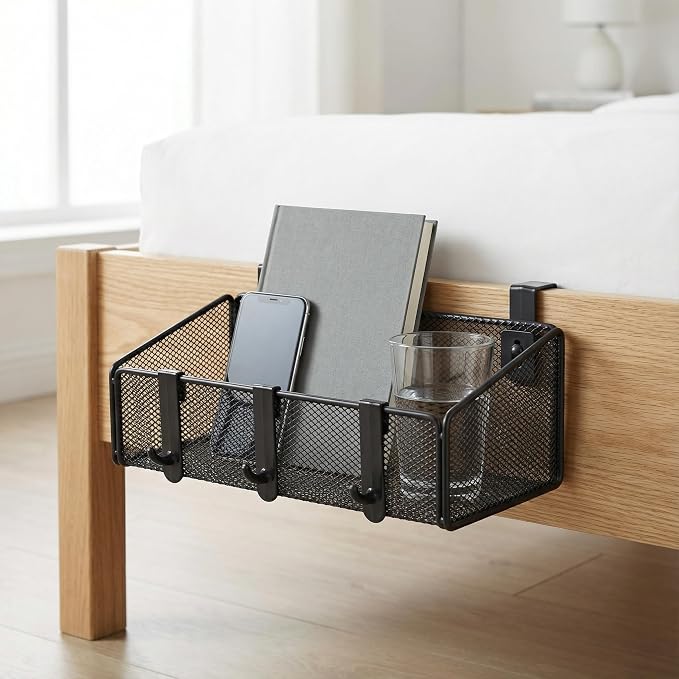 JDYOOMI Bedside Caddy Shelf Hanging Storage Basket - Image 4