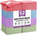 SIFANGKE Microfiber Cleaning Cloth, 52 Pack Assorted Color Cleaning Rags by Unknown
